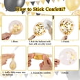 thumbnail image 3 of Kit de guirnaldas de globos RUBFAC negro y dorado 130 piezas, 3 of 7