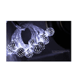 thumbnail image 4 of Guirnalda de luces solares marroquíes para exteriores, 7 m, 50 LED, 8 modos ajustables, impermeable, ideal para jardín, patio, casa, Navidad, boda y fiesta (blanco), 4 of 5