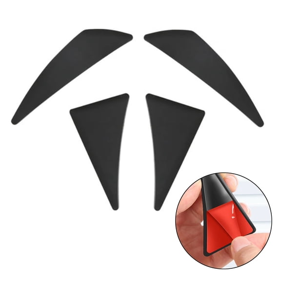 4x Door Corner Protector Easy Installation Soft Rubber for Tesla Model 3 and Model Y Corner Protector Accessory