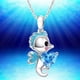 thumbnail image 2 of Collar Caballo de Mar High Monaco 2 Pzas Plata/Azul SeahorseNeck01, 2 of 4