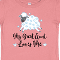 thumbnail image 4 of Inktastic My Great Aunt Loves Me Lamb Boys or Girls Baby T-Shirt, 4 of 5