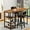 Brown, variant on Cvortll Dining Table Set for 2, Counter Height Pub Table Set with 2 PU Leather Bar Stools and 3-Tier Shelves, Kitchen Island Set for Small Space Kitchen, Dining Room