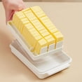 thumbnail image 2 of EeaseMX Mantequilla de mantequilla de mantequilla de mantequilla queso contenedor caja de almacenamiento de mantequilla de corte fácil, 2 of 8