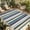 CadetBlue, variant on Blue Yellow Red Striped Outdoor Rug for Patio/Deck/Porch, Non-Slip Large Area Rug 4 x 6 Ft, Modern Stripes Art Farmhouse Indoor Outdoor Rugs Washable Area Rugs, Reversible Camping Rug Carpet Runner