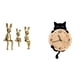 thumbnail image 1 of Conjunto De Escultura Familiar De Conejos Y Reloj De Pared Para Escritorio, Mesa, Estantería, Oficina, Dormitorio, Decoración Del Hogar., 1 of 8