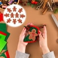 thumbnail image 4 of 10Pcs Gingerbread Man Felt Pendants DIY Wool Felt Pendants Wreath Decor Materials, 4 of 9