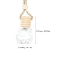thumbnail image 2 of LEORX 12Pcs Car Fragrance Oil Bottle Clear Glass Essential Oil Diffuser for Vehicle Interior, 2 of 8