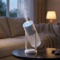 thumbnail image 3 of Portable Mini Starry Sky Projector Humidifier - 260ml Cool Mist USB Humidifier with Night Light for Baby Bedroom/Travel/OfficeSpring - 2 Mist Modes & Ultra-Quiet, 3 of 10