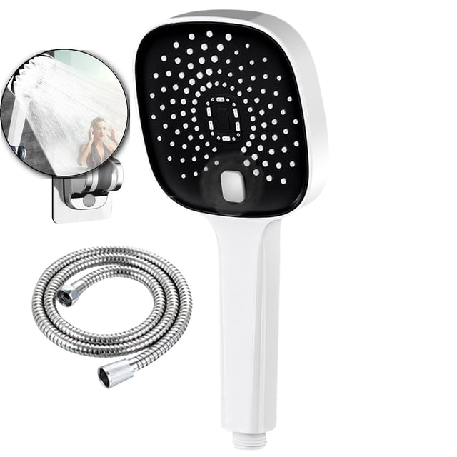 Dvruxg High-Pressure Shower Head with Handheld Combo | Filtered Shower Head for Hard Water | Adjustable Shower Heads with Hose and Holder | Perfect Shower Experience