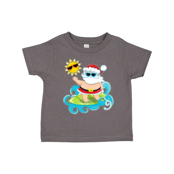 Inktastic Surfing Santa Boys or Girls Toddler T-Shirt