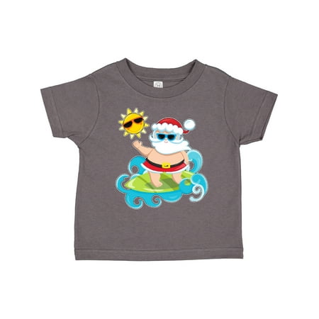 

Inktastic Surfing Santa Boys or Girls Toddler T-Shirt
