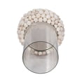 thumbnail image 5 of Coastal Pillar Candle Holder - Handcrafted Shell & Glass Design - Elegant Nautical Decor for Home & Office - Perfect for Living Room, Bedroom, & Table Centerpiece - 10" White, 5 of 10