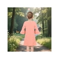 thumbnail image 5 of Sunny Fashion Girls Dress Lace Trim Bell Sleeve Cherry Applique Pearl A-Line Casual 3 Years, 5 of 8