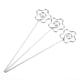thumbnail image 3 of BOROCO 100 Unids DIY Forma de Flor Alambre de Metal Tarjeta de Nota Lugar Titular de la Tarjeta Pick Clip Tarjeta de Mesa Nota Foto para Boda Cumpleaños Baby Shower Favor de Fiesta, 3 of 5