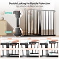 thumbnail image 5 of DOMIPET 29.5''-46'' Extra Wide Pet Gate, 30'' High Pressure Mounted Dog Gate for Doorways & Stairs, Black, 5 of 7