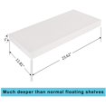 thumbnail image 6 of WELLAND 24 Inch Grande Floating Shelves Wall Shelf Mounted Display Shelf, 23.62"L x 11.81"D x 2"T, White, 6 of 7