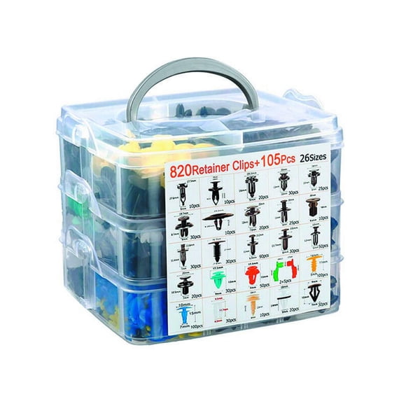925 pieces of automobile body push pins rivets decorative panels fasteners clips molded assortment in the United States -