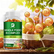 (2 Pack) Beworths Super B Complex Vitamin - Whole Food Supplement B1, B2, B3, B5, B6, B7, B9, B12 - Support for Energy and Immune Support - 240 Capsules Total