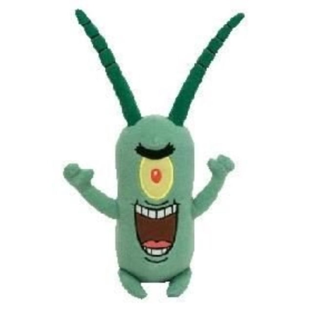 ty spongebob squarepants beanie baby sheldon j. plankton - Walmart.com - Walmart.com