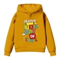 thumbnail image 6 of IWRICH Kids Happy 100th Days of School Hoodies Long Sleeve Lined Hooded Sweatshirts Cute Tops,Size 2-14 Years Yellow 160, 6 of 7