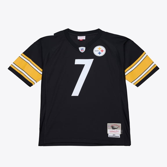 Men's Mitchell & Ness Ben Roethlisberger Black Pittsburgh Steelers 2004 Big & Tall Legacy Retired Player Jersey