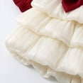 thumbnail image 7 of LYHaoo Elegant Girls Long Sleeve Dress With Big Bow Detail Party Dress For Toddler And Kids Autumn Outfit，Girls Casual Dresses Sizes 6-12 Months White, 7 of 7