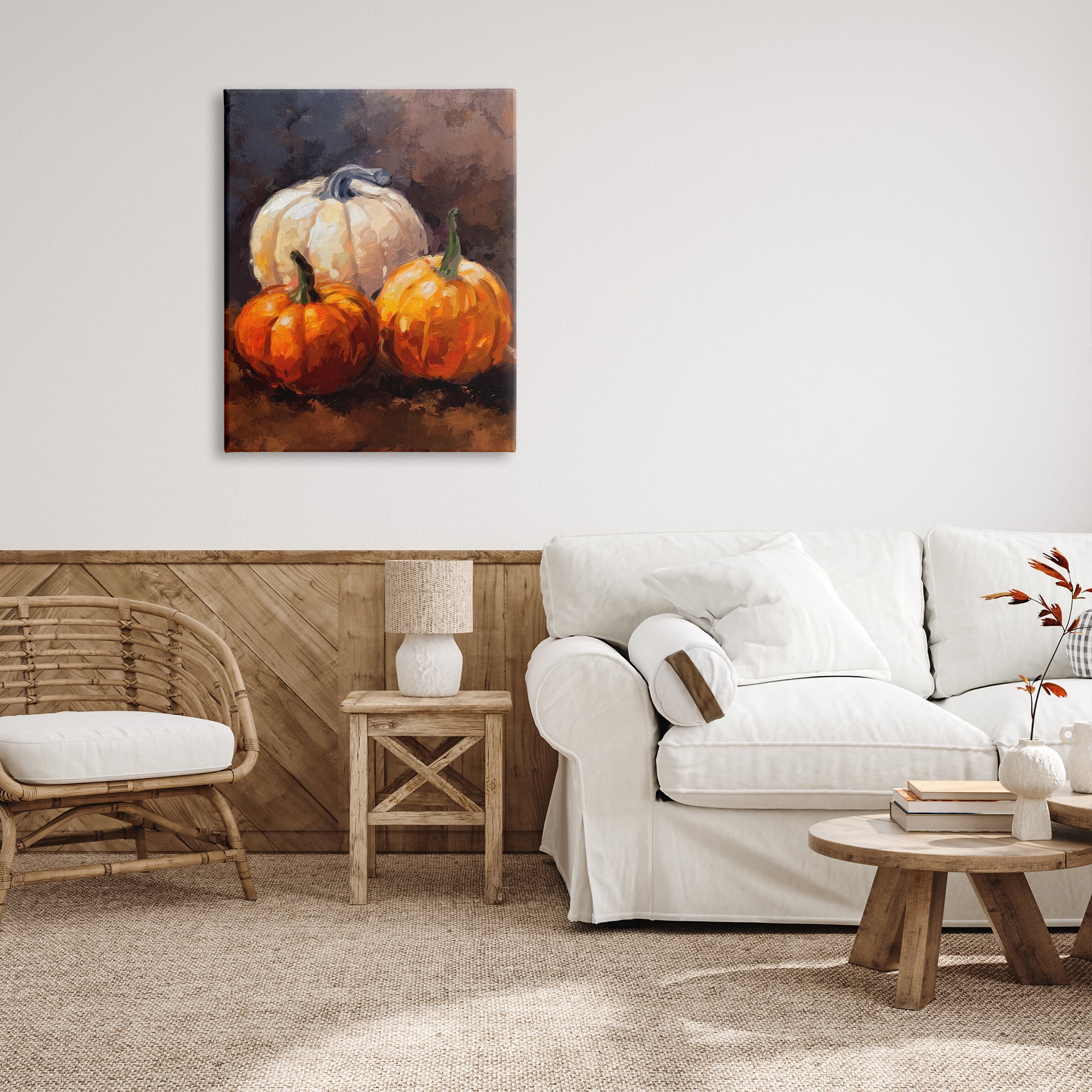 Stupell Industries Pumpkin Painting Canvas Art Print 36 x 48