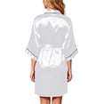 thumbnail image 5 of JOANKDMI Girls Satin Robe Silky Kimono Bathrobe for Kids Sleepwear Soft Nightgown Spa Robes with Tie Belt Loungewear Outfits for Flower Girl Wedding Birthday Party Nightwear, 5 of 8