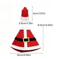 thumbnail image 4 of Aurorax Christmas Desk Goose Outfit 7 inch,Small Desk Goose Clothes Set,Winter Red 7in Desk Goose Holiday Outfits for Office Tabletop Home Decor, 4 of 7