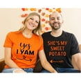 thumbnail image 4 of Tiqkatyck Womens Long Sleeve Shirts, Couples Matching Shirt Shes My Sweet Potato I Yam Set Gift T Shirts Womens Clothes T Shirts for Women Black S, 4 of 5