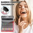 thumbnail image 2 of Premium Bamboo Charcoal Toothbrush Biodegradable Organic Free Soft Bristle, 2 of 8