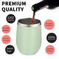 thumbnail image 4 of Vasos para vino YEBTS Life, 350 ml, 6 unidades, acero inoxidable, 4 of 7