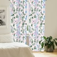 thumbnail image 2 of Ambesonne Eucalyptus Curtains 2 Panel Set, Soft Marble Print Leaves, Pair of - 28" x 84", Green Blue Lilac, 2 of 4