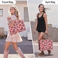 thumbnail image 6 of Large Capacity Tote Bag,Red Footballs on Blue Pattern Handbag Fashion Luxury Tote Bag,15.7"x13"x 5.1" Inches,Laptop Compatible, 6 of 6