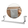 thumbnail image 3 of Stainless Steel Door Hanging Towel Rack Bathroom Kitchen, 3 of 10