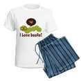 thumbnail image 5 of CafePress - I Love Books Bookworm Women's Light Pajamas - Women's Short Sleeve Print T-Shirt and Pants Light Cotton Pajama Set, 5 of 7