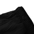 thumbnail image 6 of Kvture Mens Knee Length Sweat Shorts Drawstring Waist Soft Sportswear Baggy Jogging Basketball Shorts Streetwear Black M, 6 of 7