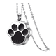 thumbnail image 1 of Collar Belug  Cortes Urna Relicario Cenizas Plata Negro, 1 of 4