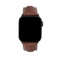 thumbnail image 6 of Bandini Mens Band for Apple Watch Leather Ultra Band 49mm 45mm 42mm 41mm 40mm 38mm 44mm for Men, Alligator Style for iWatch Series 9 8 45mm Band & 7 6 5 4 3 2 1 SE - Dark Tan / Stitch / Black, 6 of 8