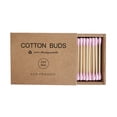 thumbnail image 3 of Visland 1 Box Cotton Swab No Lint Loss Disposable Double Head Design Soft Cleaning Colorful Round Pointed Head Makeup Swab Home Supply, 3 of 9