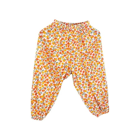 

Baby Girls Pants Polka Dots Printed Cotton Linen Basic Long Bloomers Casual Joggers Breathable Comfy Fitness Slacks