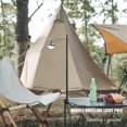 thumbnail image 4 of Poste De Luz Para Acampar Kit de poste de lámpara de camping al aire libre Shine Trip soporte fijo de luz colgante (negro) Hugtrwg Para Estrenar, 4 of 4