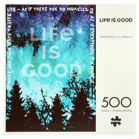 Buffalo Games Life Is Good Everything Is a Miracle 500-Piece Interlocking Jigsaw Puzzle for Adults Ages 14 