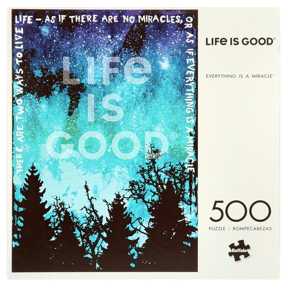 Buffalo Games Life Is Good Everything Is a Miracle 500-Piece Interlocking Jigsaw Puzzle for Adults Ages 14 