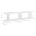 thumbnail image 3 of vidaXL Wall Shelves 2 pcs Floating Wall Shelf for Living Room Engineered Wood, 3 of 193