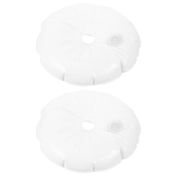 Raindrops 2Pcs White PVC Water Filling Weight Bags for Beach Umbrella Base Stand Lightweight Durable