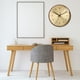 thumbnail image 3 of Reloj colgante Elegante Modo silencioso alimentado por batería a prueba de niebla Fácil lectura Retro Dial de cobre Redondo para la decoración Superficie de latón F Sunnimix Reloj de pared, 3 of 8