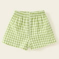 thumbnail image 2 of Toddler Girls Pajama Shorts Summer Basic High Waisted Lounge Bottomings Comfy Soft Sleep Shorts Nightwear Plaid Print Pajama Shorts Girls, 2 of 6