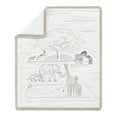 thumbnail image 3 of Sweet Jojo Designs Serengeti Animals Taupe Brown Black White 4 Piece Crib Bedding Set, 3 of 6