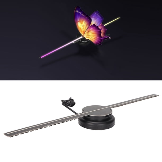 Proyector de Ventilador Holográfico 3D T40 Efecto 3D Vívido Luces LED de Alta Reproductor Publicitario Pantalla de 400 X 400 Mm Resolución de 640 X 640 224 Cuentas